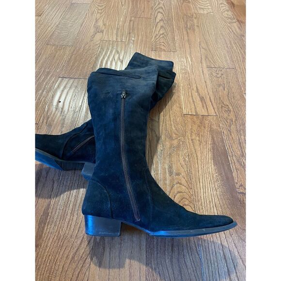 Accessoire diffusion suede point toe over knee boots size 7 - Picture 6 of 10